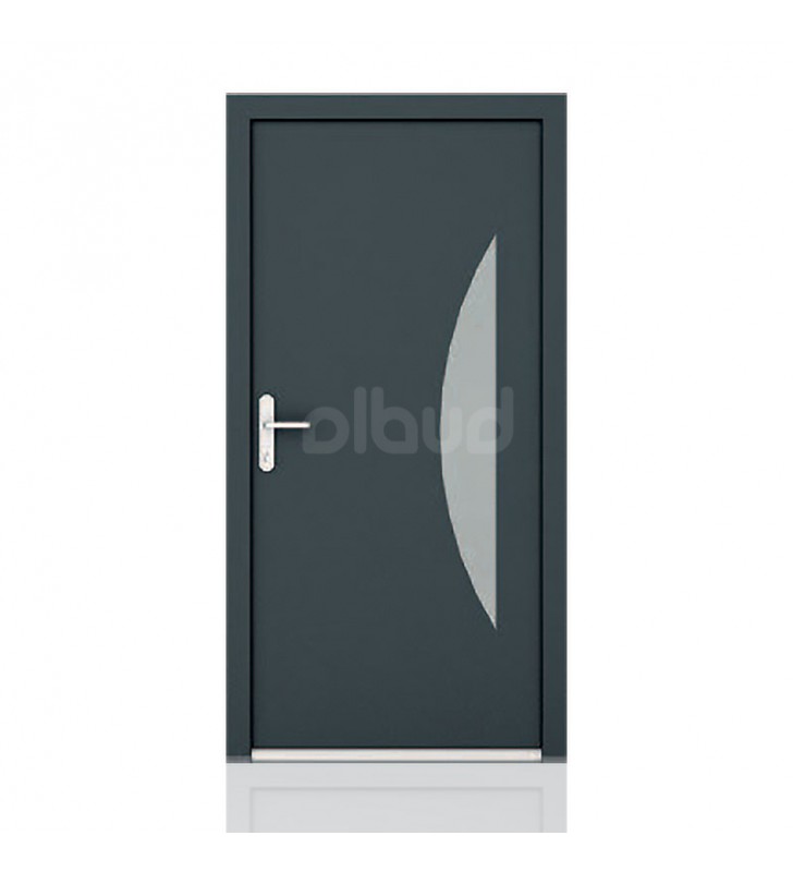 drzwi zewnętrzne wiśniowski NOVA 016 modern graphite z pochwytem	