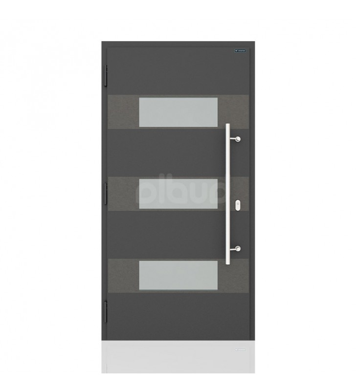 drzwi zewnętrzne wiśniowski NOVA 026 grafitowe	