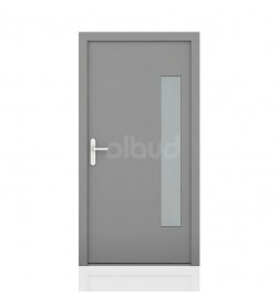 drzwi zewnętrzne wiśniowski NOVA 037 comfort grey z przeszkleniem