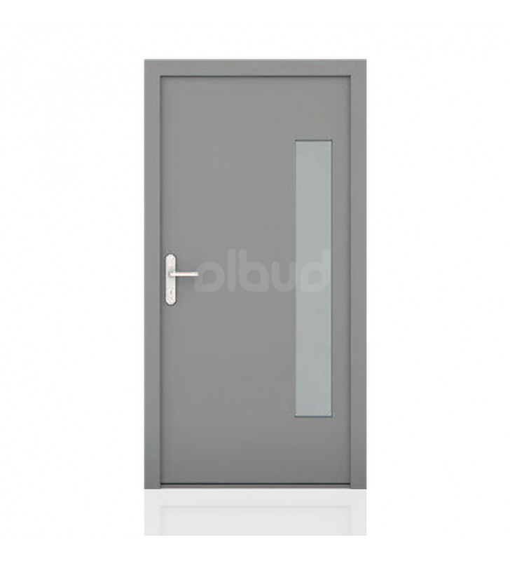drzwi zewnętrzne wiśniowski NOVA 036 comfort grey z przeszkleniem	