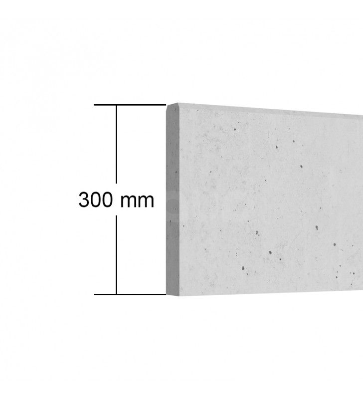 podmurówka płyta 300mm 2500mm z betonu architektonicznego gładka	