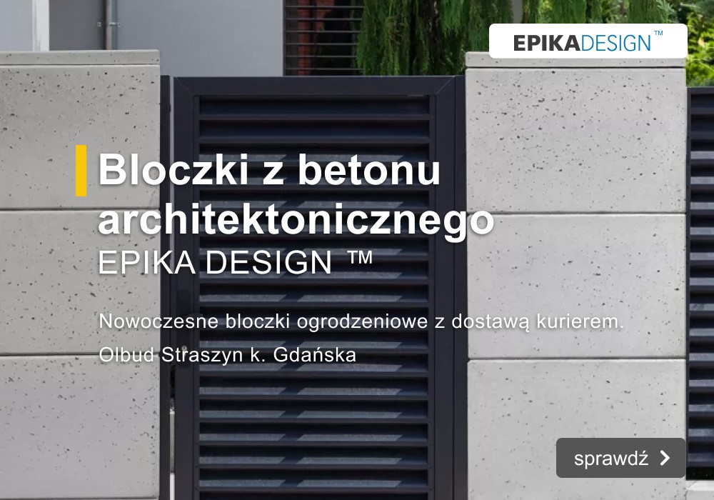 Beton architektoniczny - nowoczesne bloczki ogrodzeniowe z dostawą kurierem