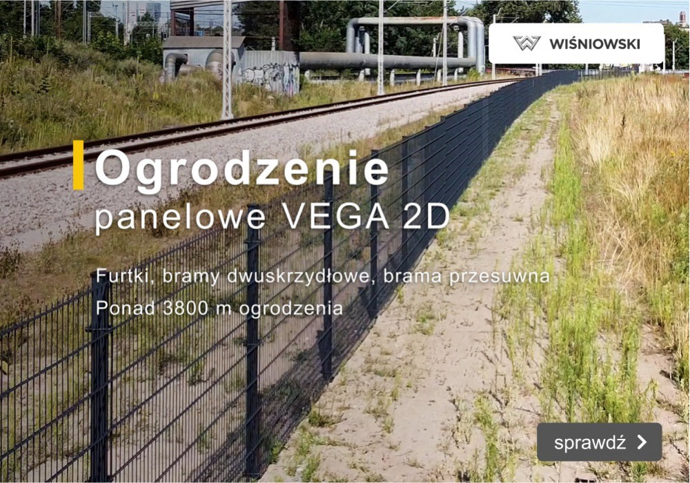 Montaż ogrodzenia panelowego VEGA 2D Wiśniowski w Gdańsku