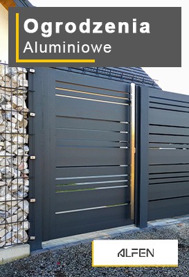 Oferta, realizacje ogrodzeń aluminiowych Alfen